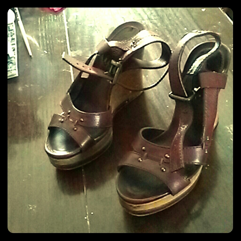 Chloé sandals burgundy color